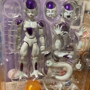 Purple and White Action Figure Set
